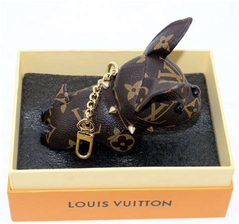 Louis Vuitton bulldog keychain .